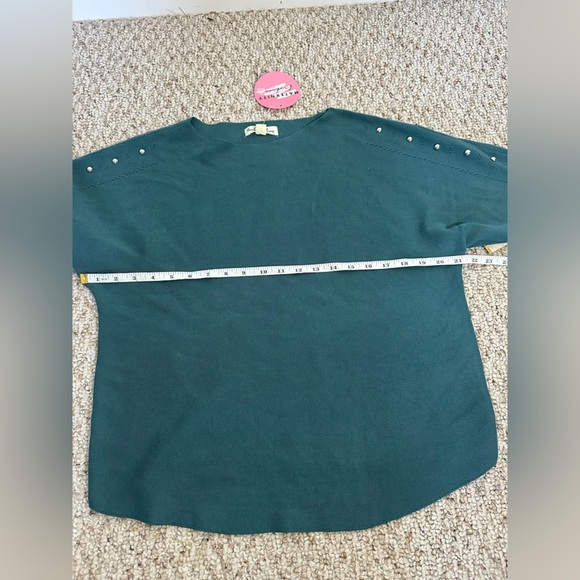 Indigo Rose Teal Maternity Sweater - Picture 7 of 7